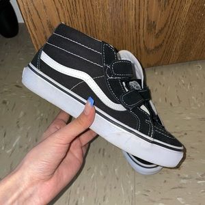 Velcro Black Vans Size 3
